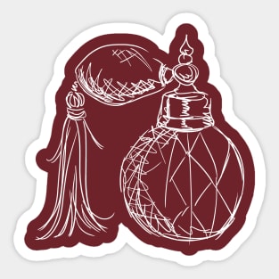 Crystal Perfume Bottle Illustration Sticker